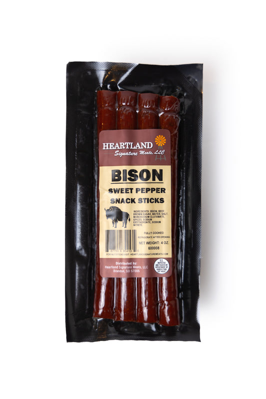 Bison Sweet Pepper Snack Sticks - 2 Packages